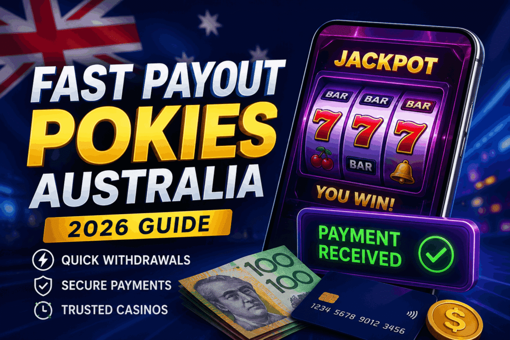 Fast payout pokies Australia with quick withdrawals and real money casino gameplay